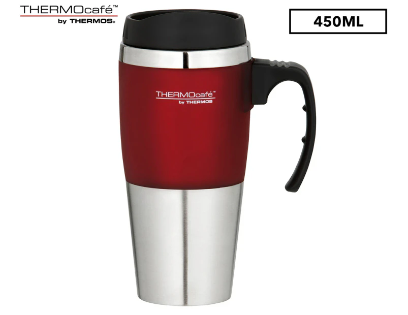 THERMOcafe 450mL Travel Mug w/ Handle - Red