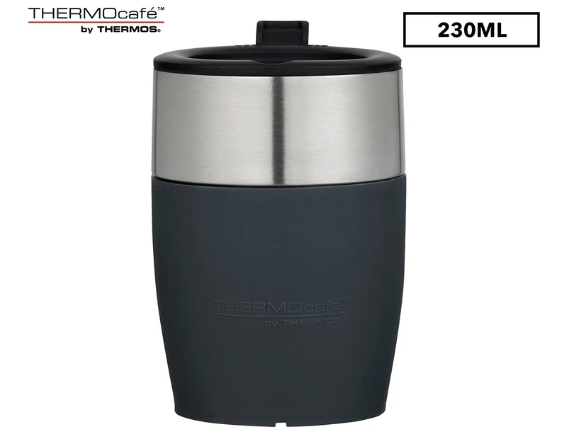 THERMOcafe 230mL Insulated Stainless Steel Coffee Cup - Grey