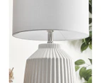 Cooper & Co. 57cm Pleat Table Lamp - White