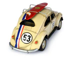 Boyle 34cm Volkswagen Beetle 53 w/ Surfboard/Race Stripes Ornament Vintage Decor