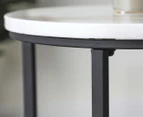 Cooper & Co. Ali 40cm Marble Side Table Black