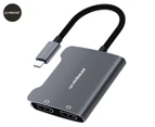 mBeat ToughLink USB-C To Dual HDMI Adapter - Space Grey