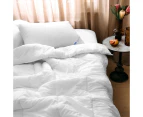 Dickies Queen Bed Home Bedding Washable Hygienic Anti-Microbial Quilt Cover WHT