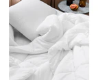 Dickies Queen Bed Home Bedding Washable Hygienic Anti-Microbial Quilt Cover WHT