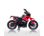 POSHO Red 12V Mini Electric Motorcycle With Training Wheels