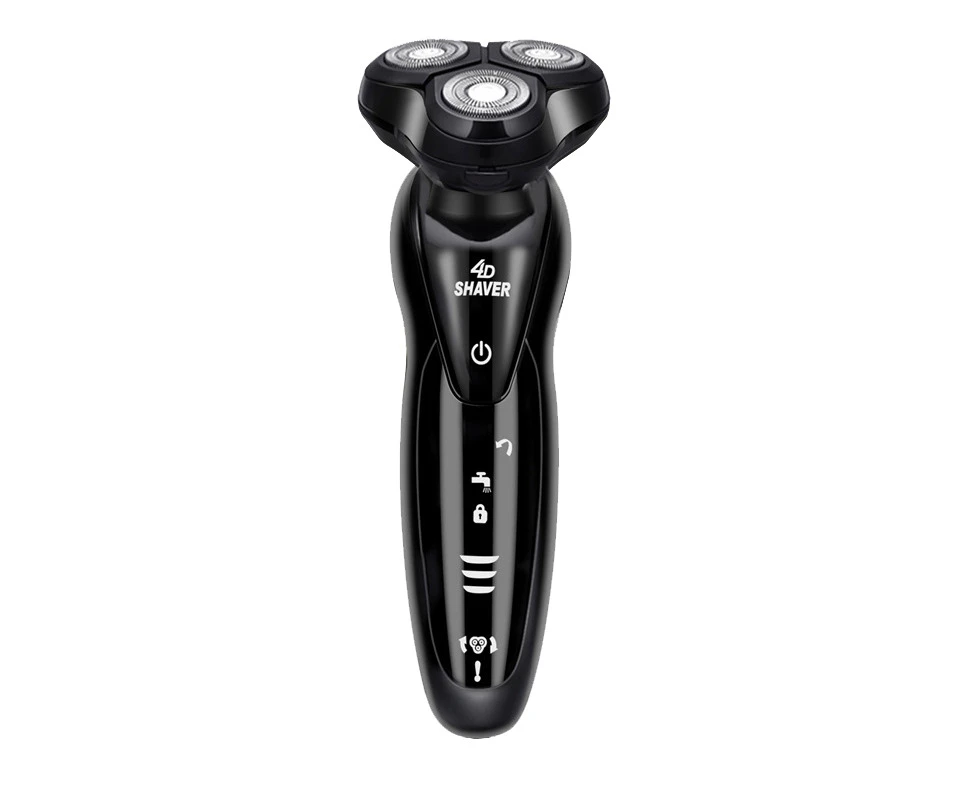 4D Electric Shaver USB Charging Cordless Black