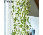 10M 100 LED Solar Light Powered Ivy Vine Fairy String Light Garden Outdoor Wall - Maple Leaf