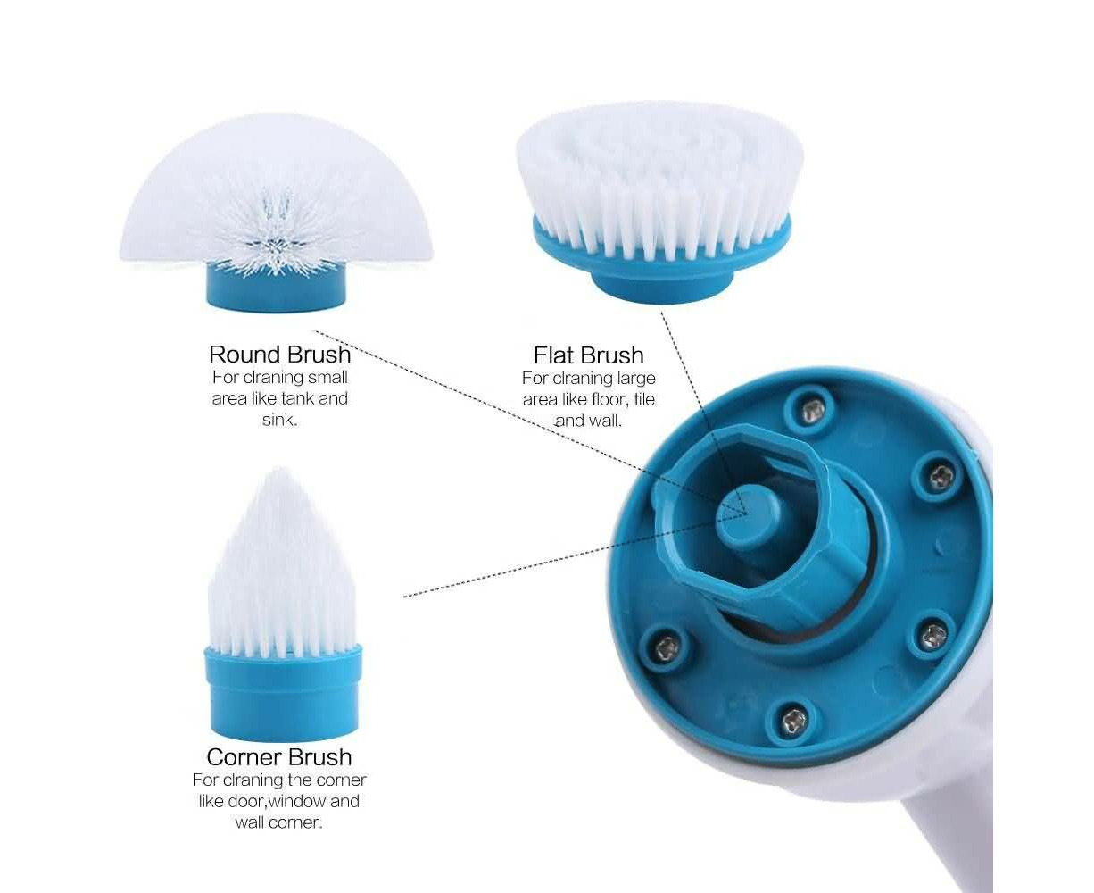 Electric Cordless Spin Scrubber Super Power Scrubber Turbo Scrub Clean –  Click Home Express Pty Ltd