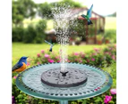 Bird Bath Floating Solar Fountain Pond Pump Water Panel Power Outdoor Garden LED