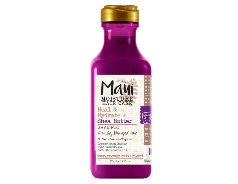 Maui Moisture Heal & Hydrate + Shea Butter Shampoo For Dry & Damaged Hair 385mL