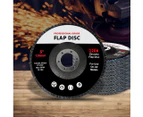 Traderight Flap Discs 125mm 5" Zirconia Sanding Wheel 120 # Sander Grinding x50