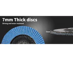 Traderight Flap Discs 125mm 5" Zirconia Sanding Wheel 120 # Sander Grinding x50