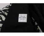 Dolce  Gabbana Black Silk Slim One Button Blazer
