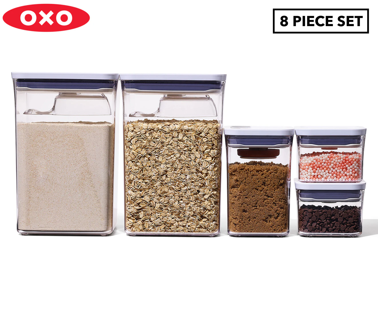 OXO 8-Piece POP 2.0 Baking Essentials Container Set