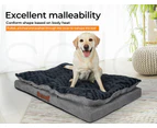 Dog Calming Bed Warm Soft Plush Comfy Sleeping Memory Foam Mattress Dark Grey XL