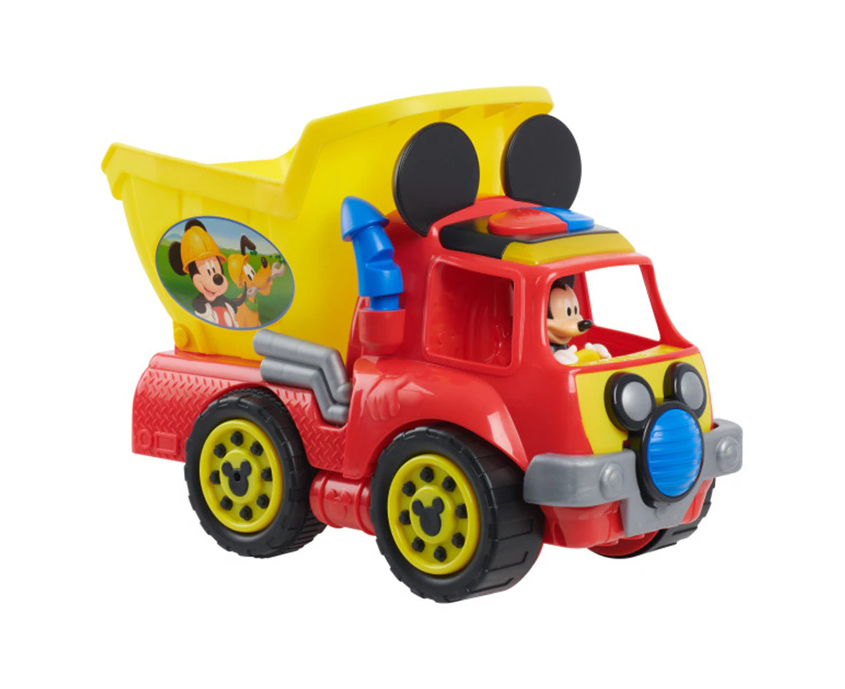 10pc Disney Junior Mickey Wacky Wheeler Dump Truck Lights/Sounds Kids Toy 3y+