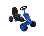 Go Kart Small Blue Kids 18m+ Pedal Powered Ride On Toy/Buggy/Racing Car