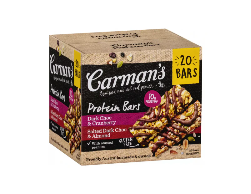 Carman's Protein Bars Variety 20 x 40g