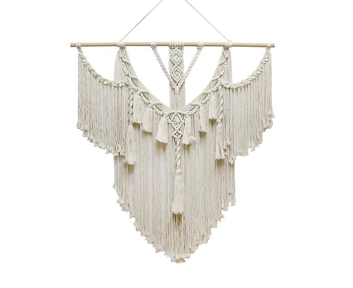 Extra Large Handmade Bohemian Macrame Tassel Wall Hanging