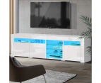 Artiss Entertainment Unit TV Cabinet LED 180cm White Bobi