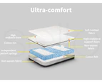 Dreamz Pocket Spring Mattress HD Foam Medium Firm Bedding Bed Top Single 21CM - White