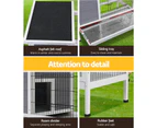 i.Pet Rabbit Hutch 97cm x 49cm x 86cm Chicken Coop Large Run Wooden Outdoor Cage House