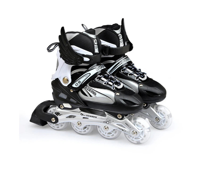 Adjustable Inline Skates Rollerblades Black