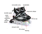 Adjustable Inline Skates Rollerblades Black