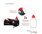 (Lava Orange) - Lava Activ Running Belt with Water Bottles (2x 300ml), for Max Hydration, High Quality & Adjustable, ideal for Marathon & Fitness Training,
