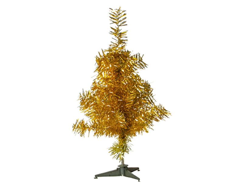 Christmas Tree Durable Portable PVC Lightweight Decorative Xmas Pine Tree Festival Gifts for Table Golden