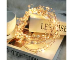 String Light Eye-catching Non-glaring Plastic LED Battery Operated Decorative Light for Home Warm White