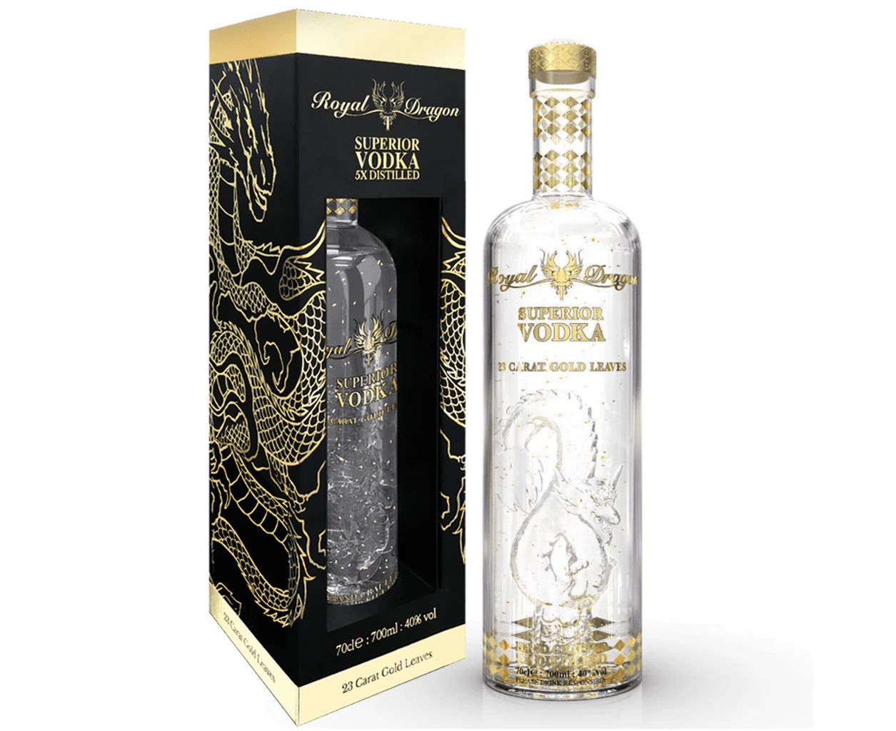 Royal Dragon Gold Leaf Vodka 700ml