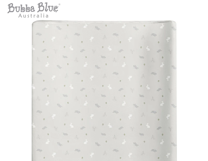 Bubba Blue 48x82cm Bunny Forest Waterproof Change Mat Cover - Grey