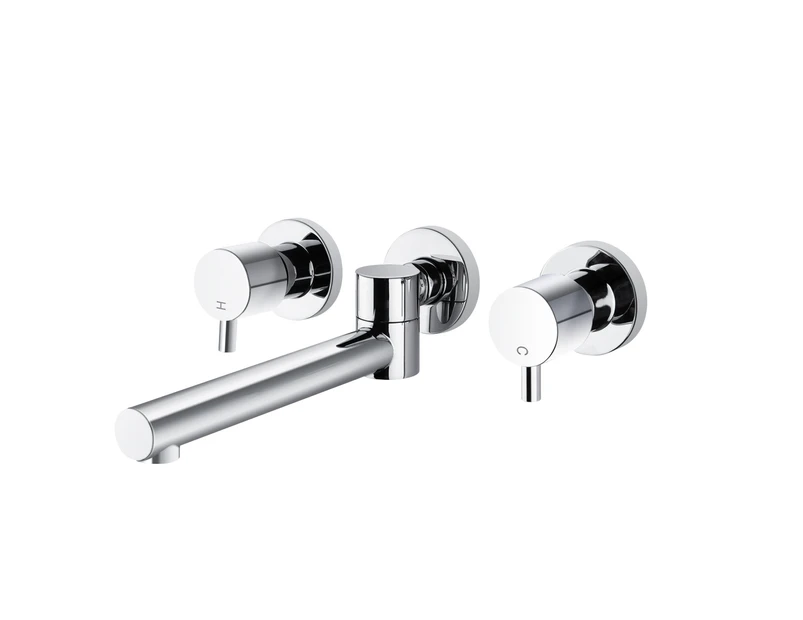 Swivel Spout Shower taps Set Round Brass Basin Bathtub Bathroom Water Spout wall taps Chrome