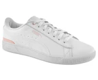 Puma Women's Vikky V3 Leather Sneakers - White/Island Pink