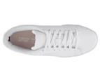 Puma Women's Vikky V3 Leather Sneakers - White/Island Pink