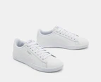 Puma Women's Vikky V3 Leather Sneakers - White/Silver