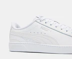 Puma Women's Vikky V3 Leather Sneakers - White/Silver