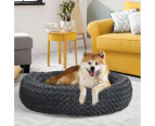 PaWz Calming Dog Bed Warm Soft Plush Pet Cat Cave Washable Portable Dark Grey XL