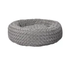 PaWz Calming Dog Bed Warm Soft Plush Sofa Pet Cat Cave Washable Portable Grey L