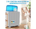 Advwin 4.6KG Twin Tub Washing Machine Home Electric Washer Machine Protable Laundry Washer