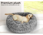 Pawz Pet Beds Dog Cat Soft Warm Kennel Round Calming Nest Cave AU Charcoal M