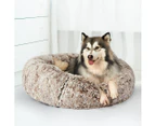 PaWz Pet Beds Dog Cat Soft Warm Kennel Round Calming Nest Cave AU Coffee XL