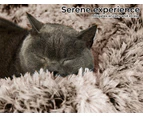 PaWz Pet Beds Dog Cat Soft Warm Kennel Round Calming Nest Cave AU Coffee XL