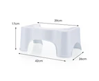 2x Toilet Step Stool Bathroom Potty Squat Aid for Constipation Relief