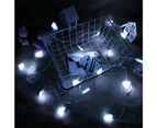 Valentines Day LED String Lights Fairy Heart Shaped Decor - Blue