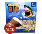 Dig Out Shark Tooth Kids Children Playtime Educational Toy Digging Science Kit