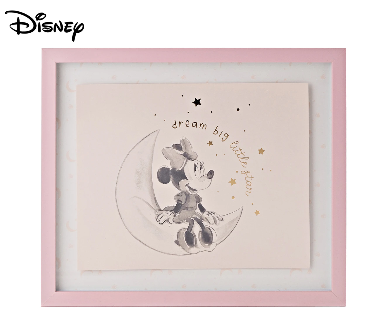 Disney Gifts 21.5x22cm Minnie Mouse Framed Wall Art - Pink/White