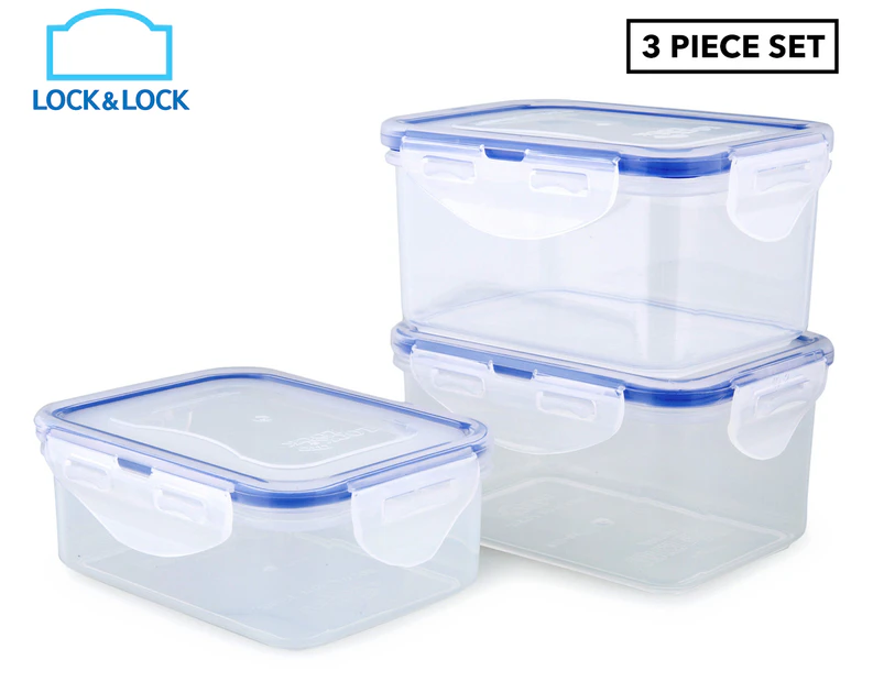 Lock & Lock Classic Stackable Food Container 3-Pack