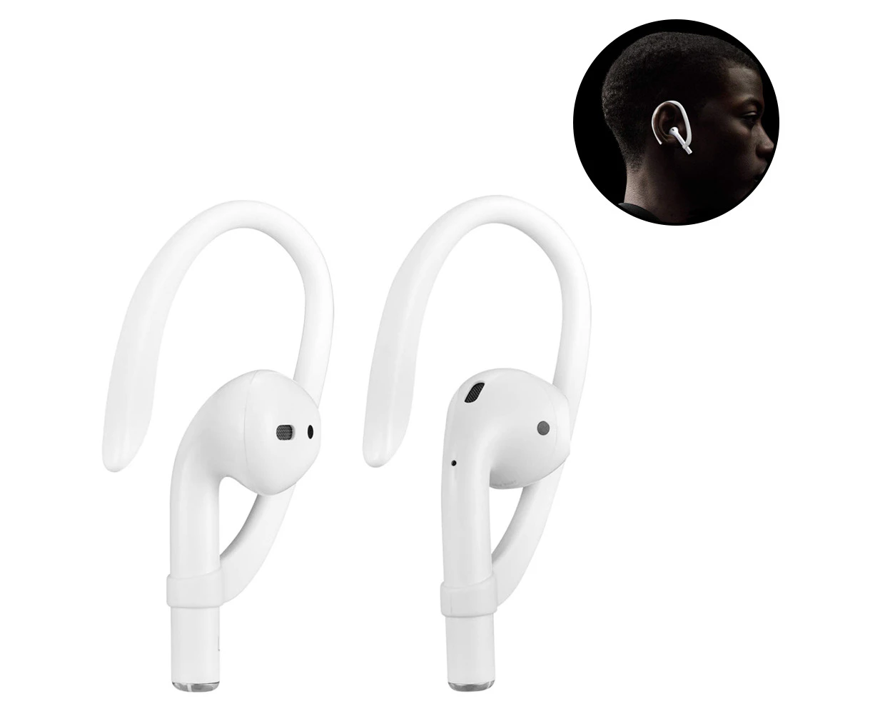 3 Pair Ear Hooks Compatible with Apple AirPods 1, 2, 3 and Pro, Sports Ear Hooks for AirPods 1, 2, 3 and Pro - White